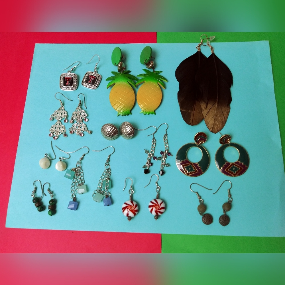 Casual Women's Exquisite Earrings Assortment Bundle Of 12
